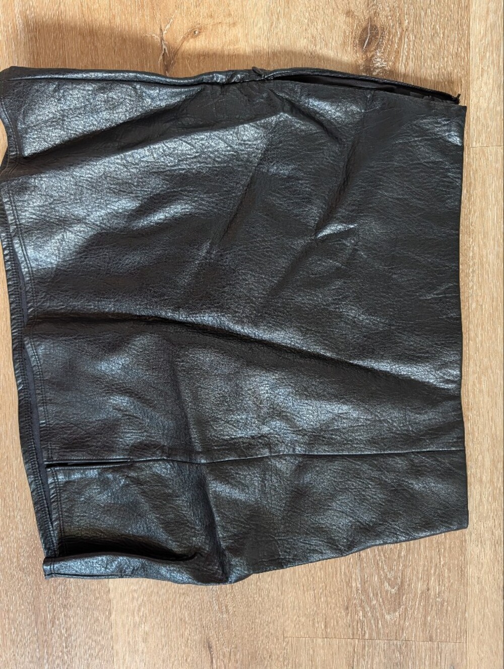 Old Navy Black Faux Leather Mini Skirt